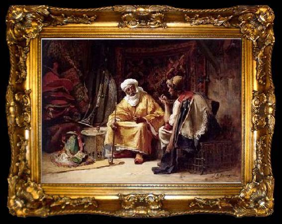 framed  unknow artist Arab or Arabic people and life. Orientalism oil paintings 211, ta009-2